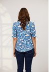 CAMILLA BLOUSE - blue paisl